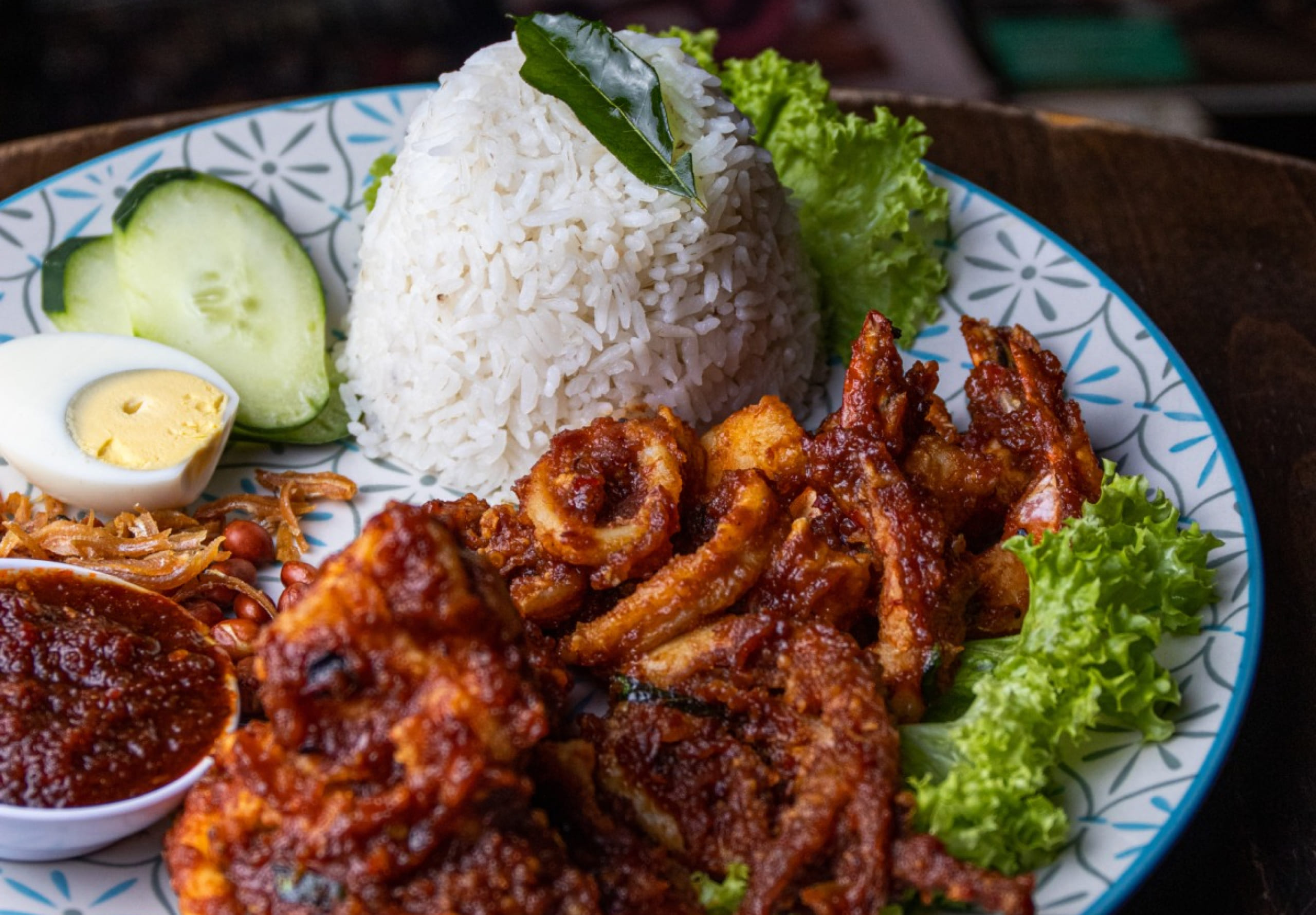 Nasi Lemak Butter Chicken
